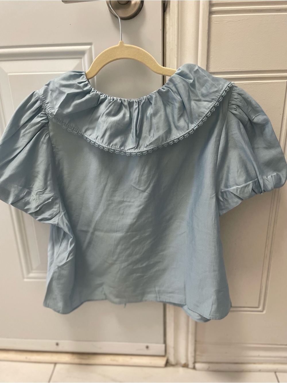 Tie-front blouse - Picture 6 of 7